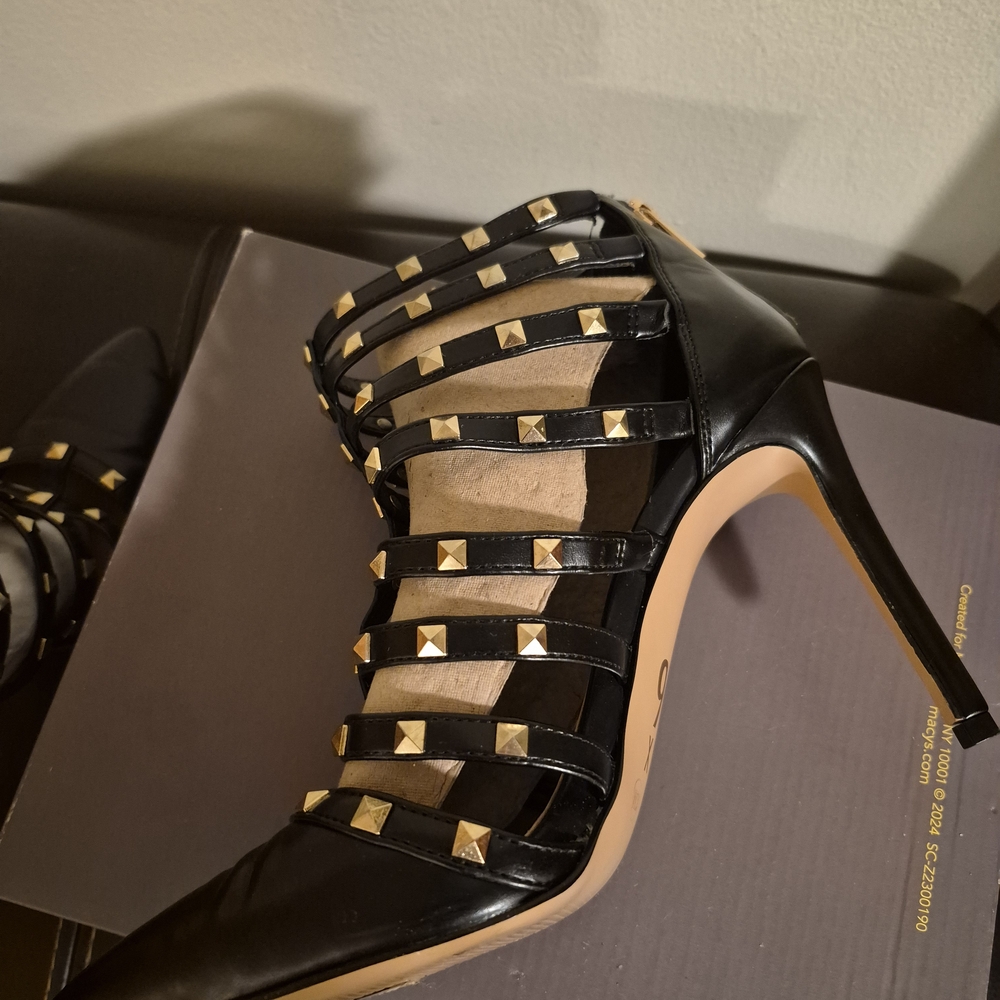 Mix No. 6 Black Studded Heels